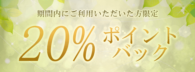 20%ポイントバックキャンペーン